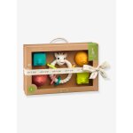 Coffret colo'rings + 2 cubes + 2 balles - sophie la girafe - vulli multicolore