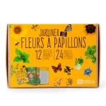 Coffret graines de fleurs  papillons jaune