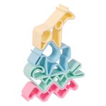 Coffret de jeu libre 4 pi�ces animaux sauvages multicolor