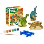 Coffret moulage 3 dinosaures blanc
