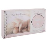 Coffret de naissance album photos et kit empreinte - patti rose