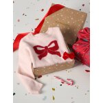 Coffret nol fille pull jacquard et accessoire rose ple