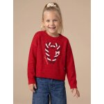 Coffret no�l fille pull jacquard et accessoire rouge
