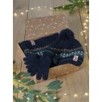 Coffret nol garon bonnet + snood + gants vert sapin