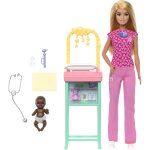 Coffret p�diatre barbie avec poup�e multicolore
