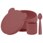 Coffret mes premiers repas bol cuillre gobelet terracotta