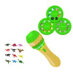 Coffret projecteur  histoires et lampe torche dinosaure, 12 figurines incluses multicolore