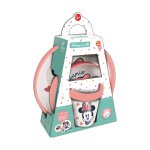Coffret repas 3 pices gobelet / bol / assiette minnie rose