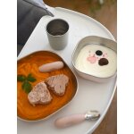 Coffret - repas 3 pi�ces inox rose