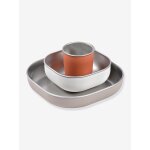 Coffret - repas 3 pi�ces inox terracotta