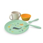 Coffret repas oc�an vaisselle enfant bleu
