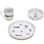 Coffret repas en porcelaine little mateys blanc royal