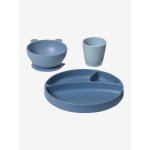 Coffret repas en silicone set baby blue