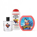 Coffret superman enfant eau de toilette, gel douche 2 en 1 et bo�te � go�ter multicolore
