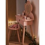 Coiffeuse cannage + accessoires en bois fsc� rose