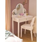 Coiffeuse enfant feston blanc