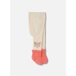 Collant b�b� avec chaussette imprim� renard blanc