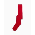 Collant en coton anti - boulochage rouge fonc