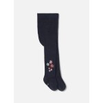 Collant fille imprim� de fleurs bleu marine