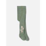 Collant fille imprim� fleurs vert