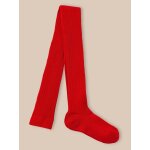 Collants � c�tes fille rouge