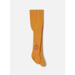 Collant imprim� de fleurs jaune