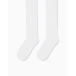 Collants en maille anti - boulochage blanc Collants en maille anti - boulochage blanc