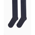 Collants en maille anti - boulochage bleu fonc�