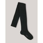 Collants m�tallis�s � c�tes fille vert fougere