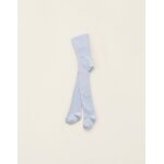 Collant taille haute en coton bleu clair