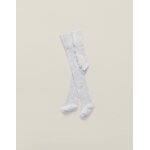 Collant taille haute en coton gris clair