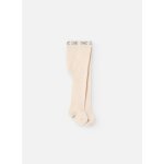 Collant en tricot beige