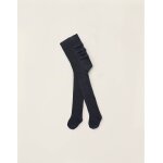 Collants en tricot avec volants bleu foncé Collants en tricot avec volants bleu foncé