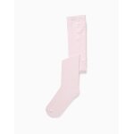 Collants unis en maille anti - bouloche rose clair