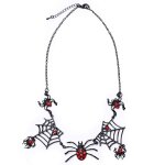 Collier enfant sorci�re araign�e halloween noir