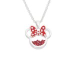 Collier minnie mouse birthstone rouge