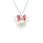 Collier minnie mouse birthstone vert