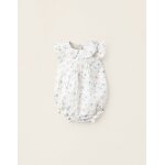 Combi en coton floral blanc Combi en coton floral blanc