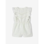Combi - short de cérémonie bébé en broderie anglaise écru Combi - short de cérémonie bébé en broderie anglaise écru