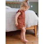 Combi - short en gaze de coton b�b� terracotta imprim�