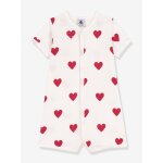 Combicourt b�b� coton coeurs blanc