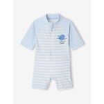 Combinaison anti - uv b�b� couche int�gr�e bleu ciel