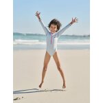 Combinaison de bain fille anti - uv vert d'eau