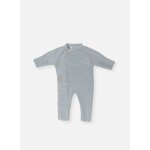 Combinaison bébé en coton bleu danube Combinaison bébé en coton bleu danube