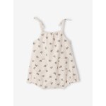 Combinaison b�b� fille coton bio rose p�le