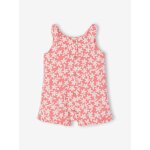 Combinaison b�b� fille imprim�e corail
