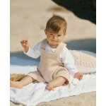 Combinaison bb nid d'abeille mini maya beige