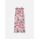 Combinaison  bretelles avec imprim fleurs rose