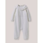 Combinaison � collerette b�b� - coton biologique ecru