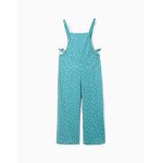 Combinaison en coton � motif floral bleu